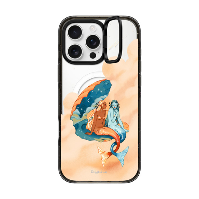 Sibylline Meynet x CASETiFY iPhone 16 Pro Max ケース ブラック インパクトリングスタンドケース MagSafe対応 Sirènes Case