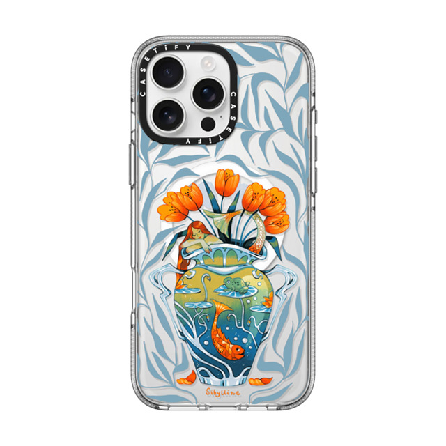 Sibylline Meynet x CASETiFY iPhone 16 Pro Max ケース クリア クリア ケース MagSafe対応 Vase bleu Case