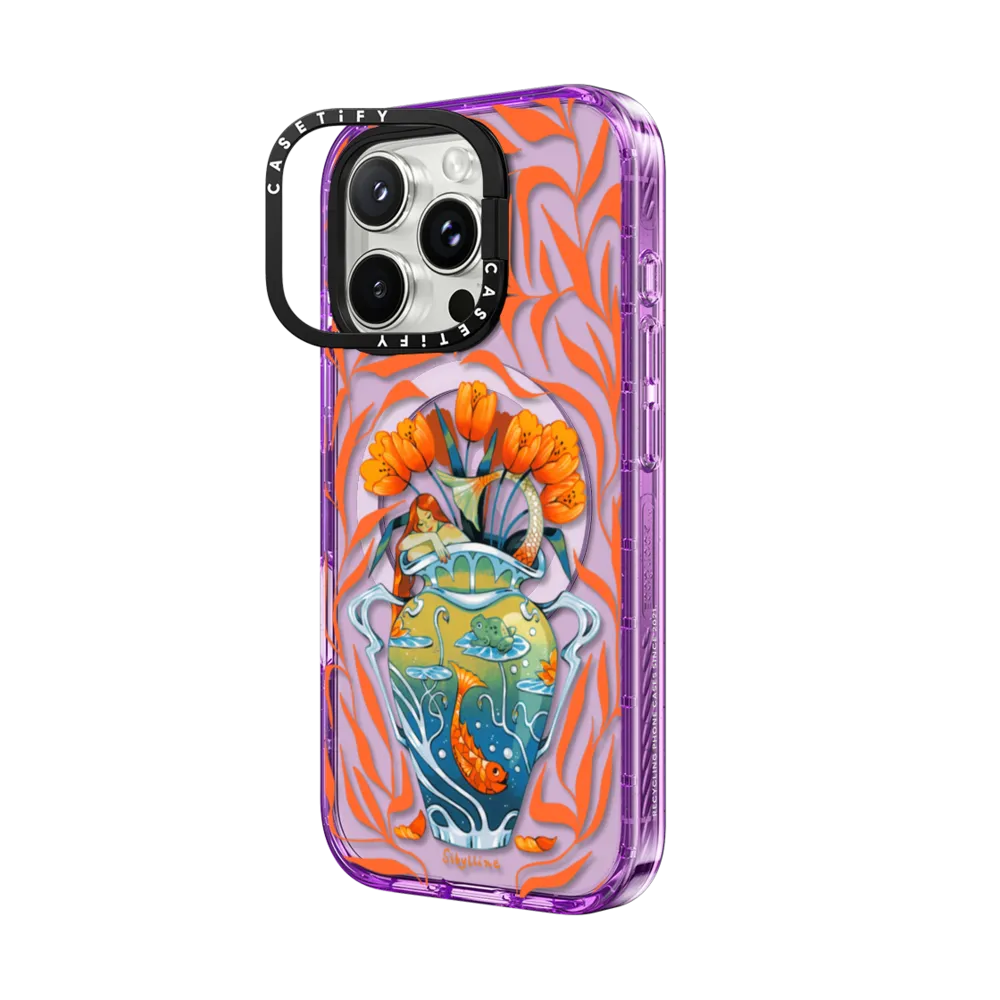 Impact Ring Stand iPhone 16 Pro Max Case MagSafe Compatible - Vase orange Case
