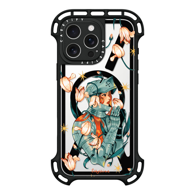 Sibylline Meynet x CASETiFY iPhone 16 Pro Max ケース ブラック ウルトラ バウンスケース MagSafe対応 Chevalière Case