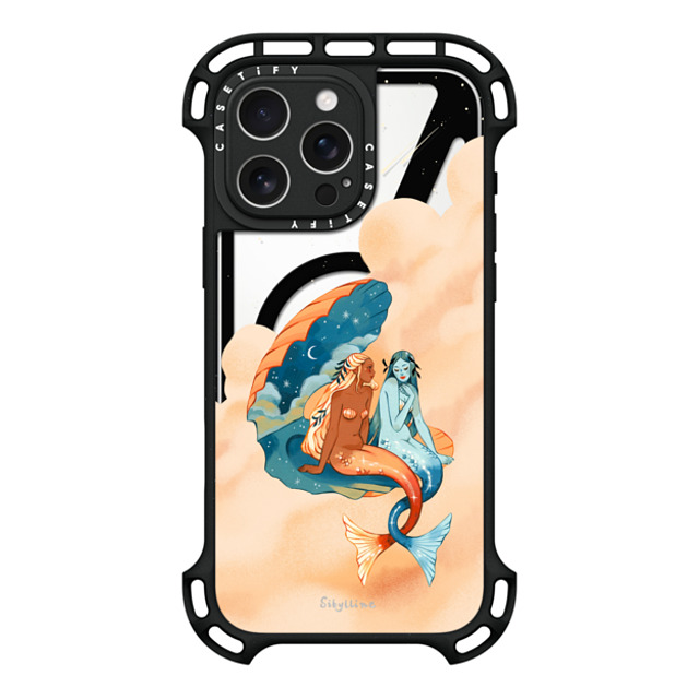 Sibylline Meynet x CASETiFY iPhone 16 Pro Max ケース ブラック ウルトラ バウンスケース MagSafe対応 Sirènes Case