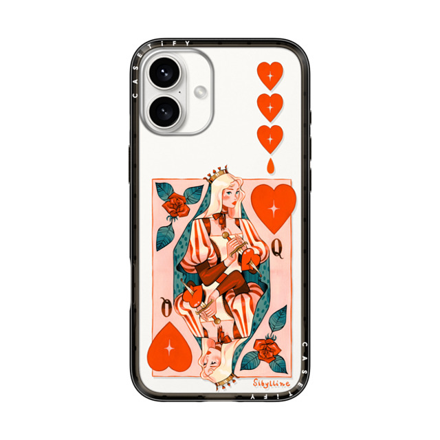 Sibylline Meynet x CASETiFY iPhone 16 Plus Case Black インパクトライトケース Queen Case Back to School Sibylline Meynet x CASETiFY iPhone 16 Plus Case Black インパクトライトケース Queen Case Back to School