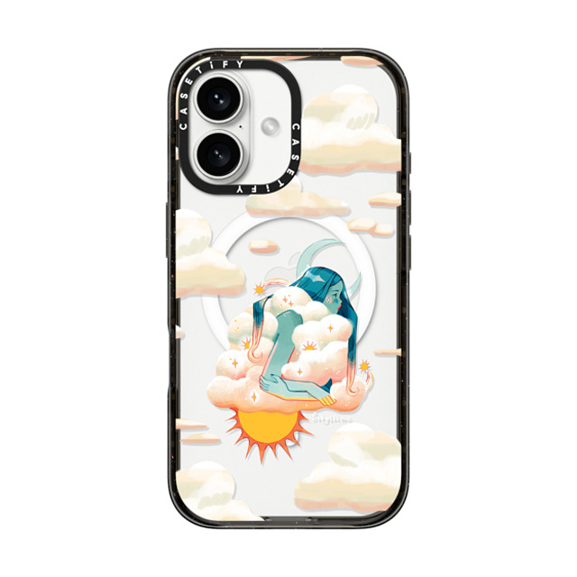 Sibylline Meynet x CASETiFY iPhone 16 ケース ブラック インパクトケース MagSafe対応 Nuage Case