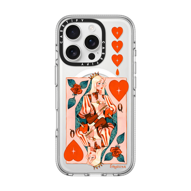 Sibylline Meynet x CASETiFY iPhone 16 Pro ケース クリア クリア ケース MagSafe対応 Queen Case