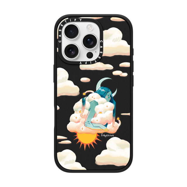 Sibylline Meynet x CASETiFY iPhone 16 Pro ケース マットブラック インパクトケース MagSafe対応 Nuage Case