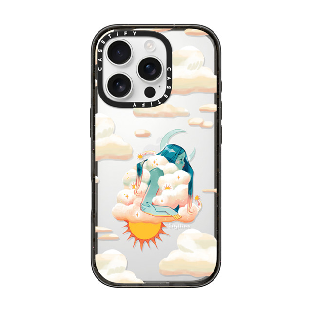 Sibylline Meynet x CASETiFY iPhone 16 Pro ケース ブラック インパクトケース Nuage Case