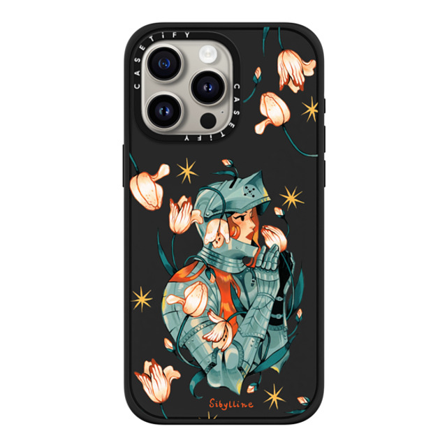 Sibylline Meynet x CASETiFY iPhone 15 Pro Max ケース マットブラック インパクトケース MagSafe対応 Chevalière Case