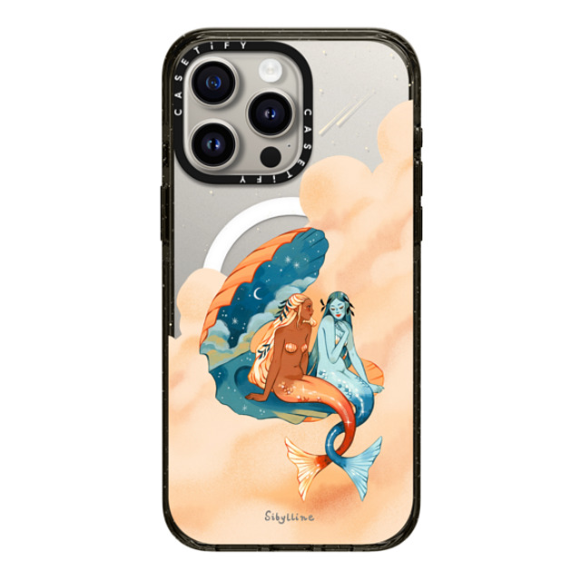 Sibylline Meynet x CASETiFY iPhone 15 Pro Max ケース ブラック インパクトケース MagSafe対応 Sirènes Case