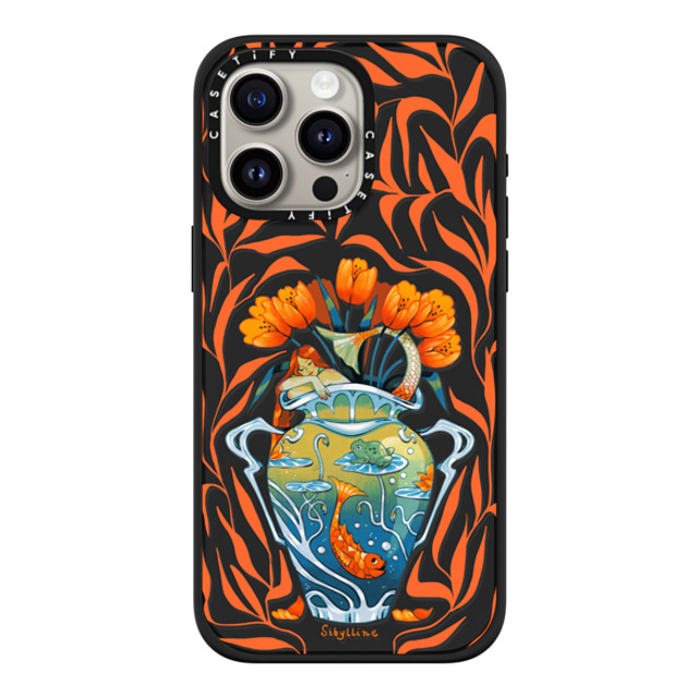 Sibylline Meynet x CASETiFY iPhone 15 Pro Max Case Matte Black Impact Case MagSafe Compatible Vase orange Case Sibylline Meynet x CASETiFY iPhone 15 Pro Max Case Matte Black Impact Case MagSafe Compatible Vase orange Case
