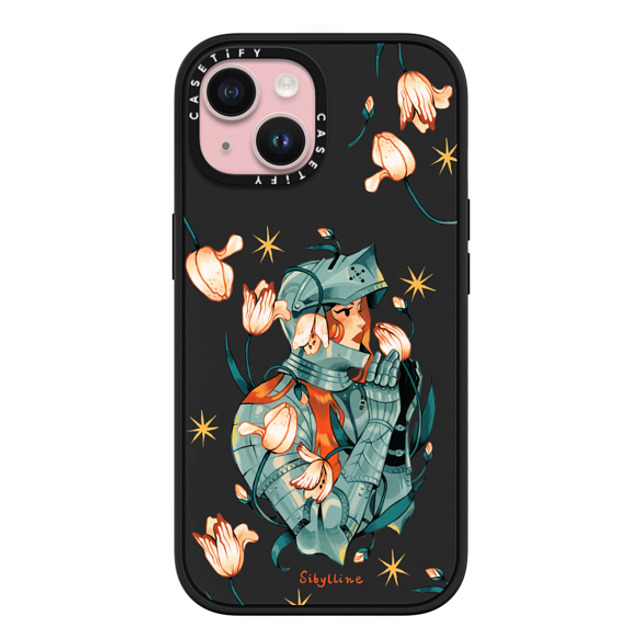 Sibylline Meynet x CASETiFY iPhone 15 ケース マットブラック インパクトケース MagSafe対応 Chevalière Case