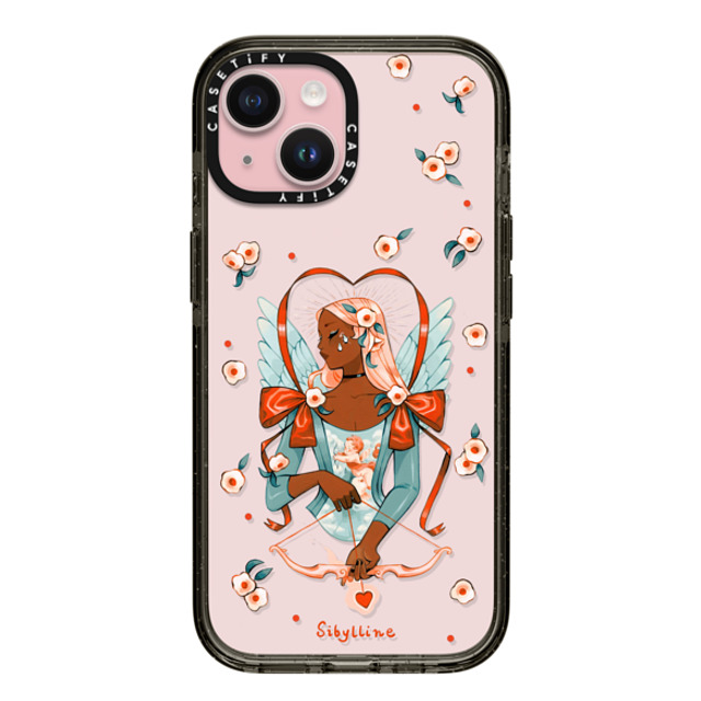 Sibylline Meynet x CASETiFY iPhone 15 ケース ブラック インパクトケース Cupid Case