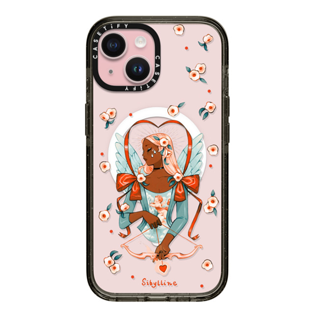 Sibylline Meynet x CASETiFY iPhone 15 ケース ブラック インパクトケース MagSafe対応 Cupid Case