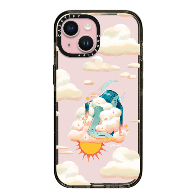 Sibylline Meynet x CASETiFY iPhone 15 ケース ブラック インパクトケース Nuage Case