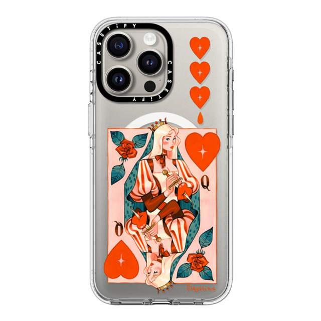 Sibylline Meynet x CASETiFY iPhone 15 Pro Max ケース クリア クリア ケース MagSafe対応 Queen Case