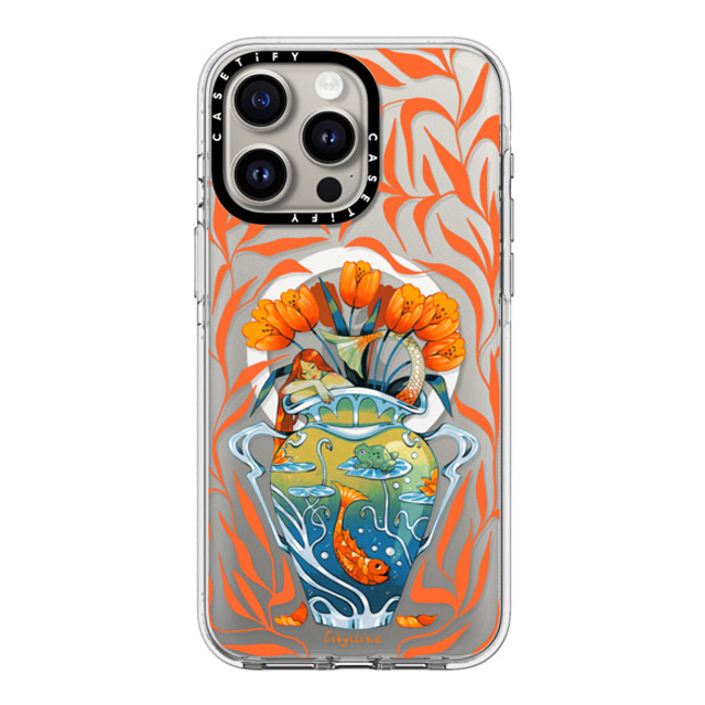 Sibylline Meynet x CASETiFY iPhone 15 Pro Max Case Clear Clear Case MagSafe Compatible Vase orange Case Sibylline Meynet x CASETiFY iPhone 15 Pro Max Case Clear Clear Case MagSafe Compatible Vase orange Case