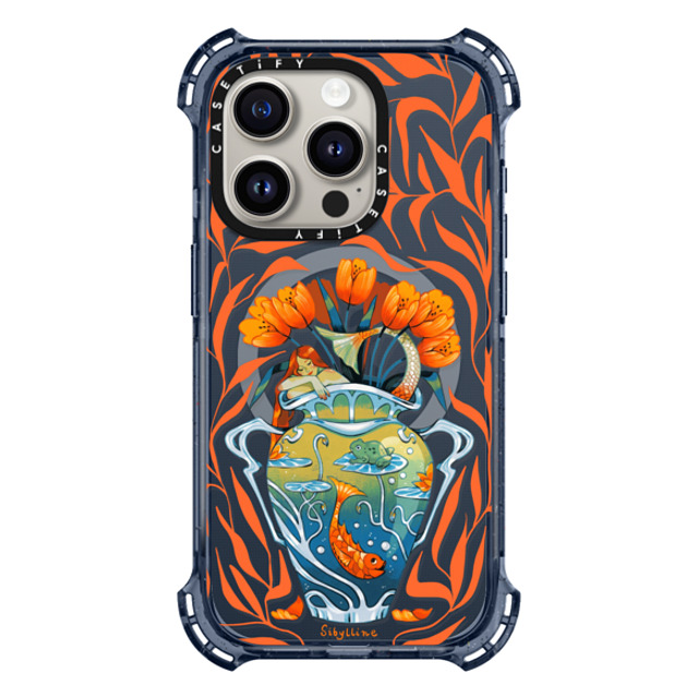 Sibylline Meynet x CASETiFY iPhone 15 Pro ケース Classic Blue バウンスケース Vase orange Case Back to School Sibylline Meynet x CASETiFY iPhone 15 Pro ケース Classic Blue バウンスケース Vase orange Case Back to School