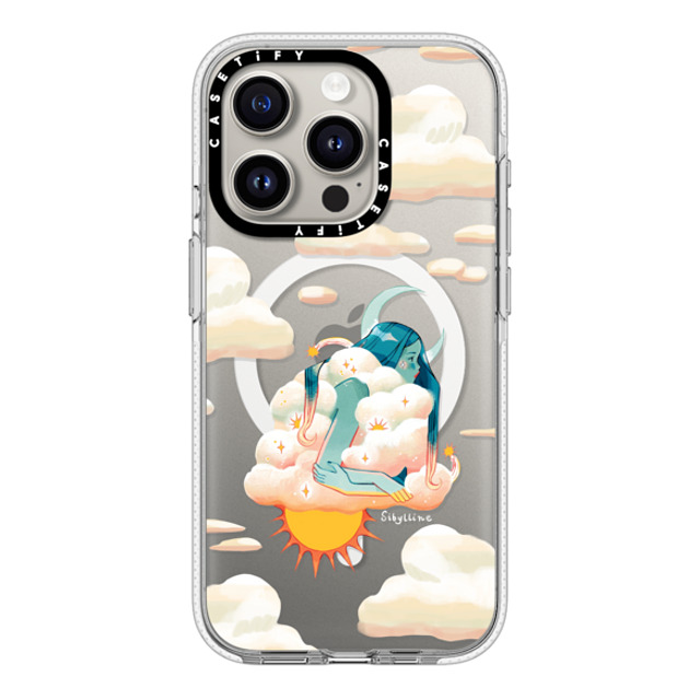 Sibylline Meynet x CASETiFY iPhone 15 Pro ケース クリア クリア ケース MagSafe対応 Nuage Case