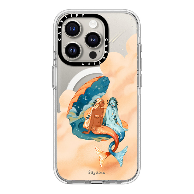 Sibylline Meynet x CASETiFY iPhone 15 Pro ケース クリア クリア ケース MagSafe対応 Sirènes Case