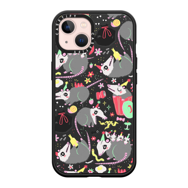 So Lazo x CASETiFY iPhone 13 ケース マットブラック インパクトケース MagSafe対応 Opossum Symposium