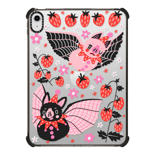 So Lazo x CASETiFY iPad (第10世代/A16) Animal,Cartoon ブラック iPad インパクト ケース STRAWBERRY BATS Father's Day So Lazo x CASETiFY iPad (第10世代/A16) Animal,Cartoon ブラック iPad インパクト ケース STRAWBERRY BATS Father's Day