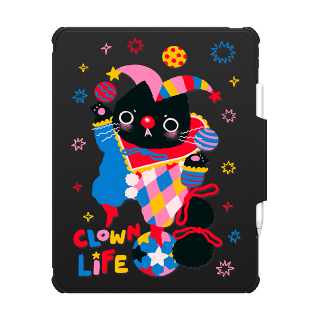 "So Lazo x CASETiFY iPad Pro 13" (M4) Animal,Cartoon ブラック インパクト フォリオ ケース CLOWN LIFE Father's Day" "So Lazo x CASETiFY iPad Pro 13" (M4) Animal,Cartoon ブラック インパクト フォリオ ケース CLOWN LIFE Father's Day"