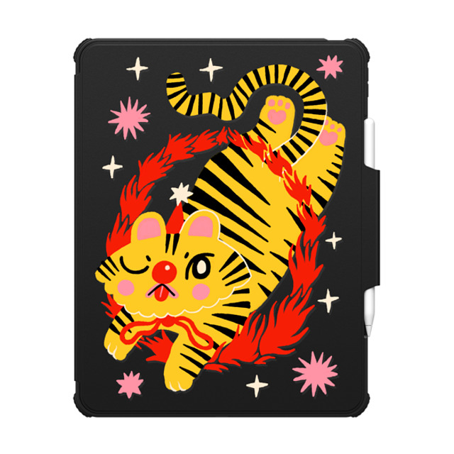 "So Lazo x CASETiFY iPad Pro 13" (M4) Tiger,Animal ブラック インパクト フォリオ ケース CIRCUS TIGER Father's Day" "So Lazo x CASETiFY iPad Pro 13" (M4) Tiger,Animal ブラック インパクト フォリオ ケース CIRCUS TIGER Father's Day"