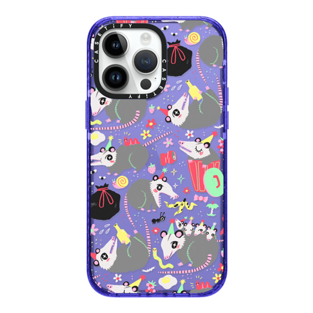 So Lazo x CASETiFY iPhone 14 Pro Max ケース Peri Purple インパクトケース Opossum Symposium