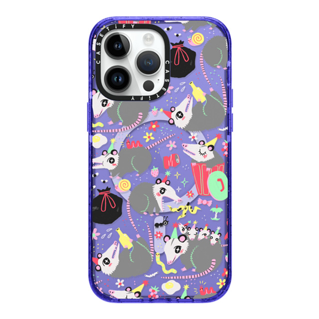 So Lazo x CASETiFY iPhone 14 Pro Max Case Peri Purple Impact Case MagSafe Compatible Opossum Symposium So Lazo x CASETiFY iPhone 14 Pro Max Case Peri Purple Impact Case MagSafe Compatible Opossum Symposium