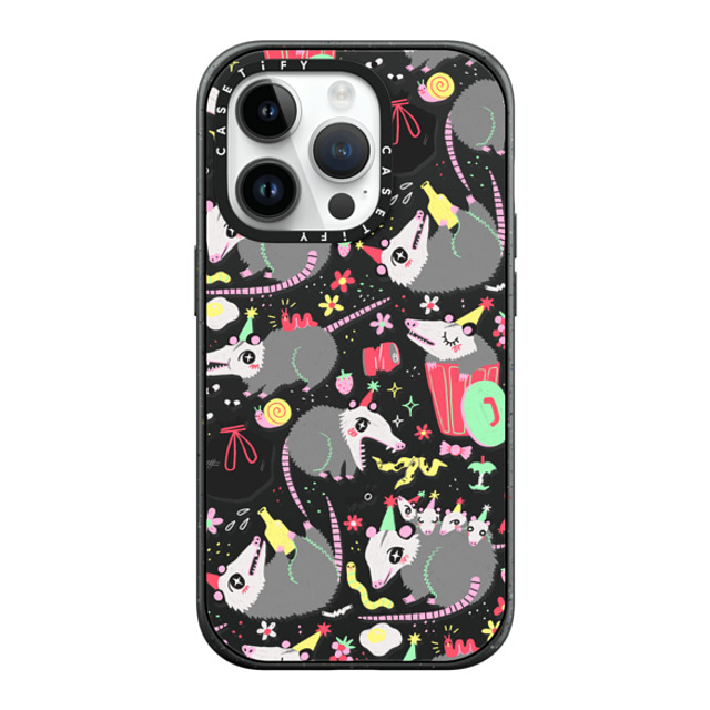 So Lazo x CASETiFY iPhone 14 Pro ケース マットブラック インパクトケース MagSafe対応 Opossum Symposium