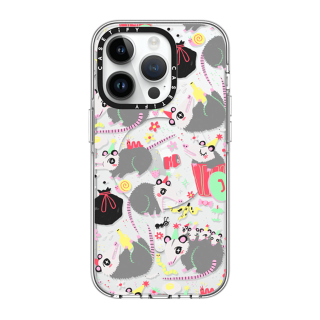 So Lazo x CASETiFY iPhone 14 Pro ケース クリア クリア ケース MagSafe対応 Opossum Symposium