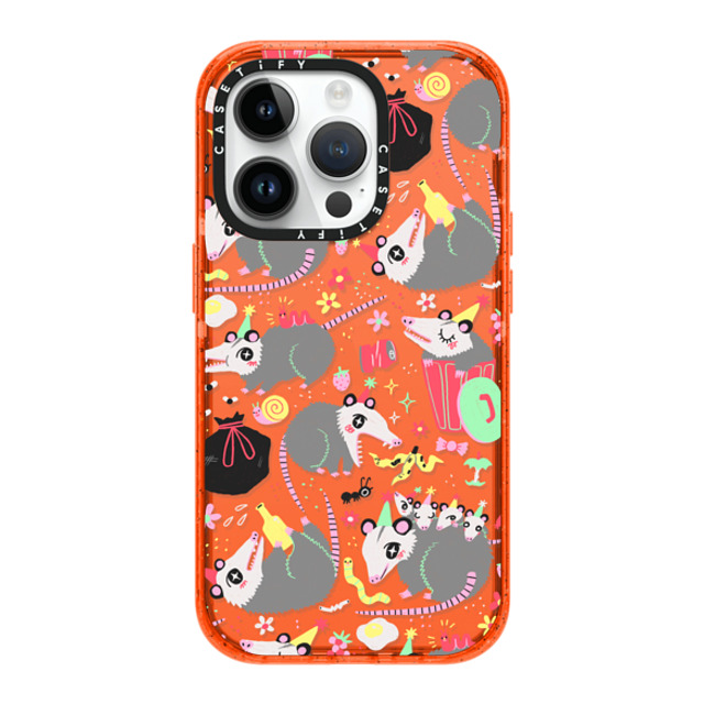 So Lazo x CASETiFY iPhone 14 Pro Case オレンジ Impact Case Opossum Symposium So Lazo x CASETiFY iPhone 14 Pro Case オレンジ Impact Case Opossum Symposium