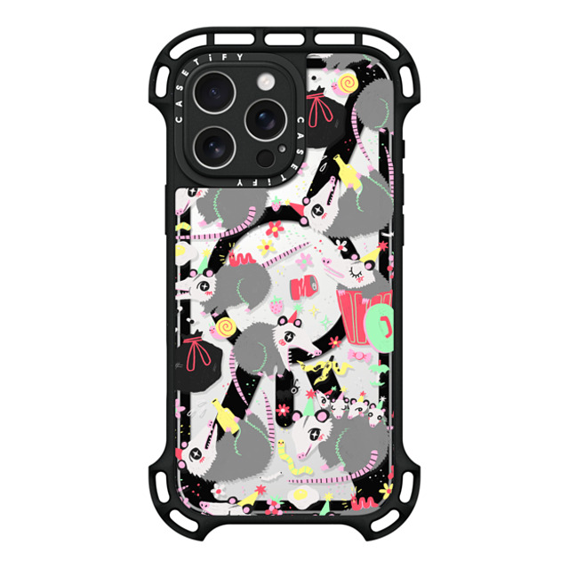 So Lazo x CASETiFY iPhone 16 Pro Max ケース ブラック ウルトラ バウンスケース MagSafe対応 Opossum Symposium