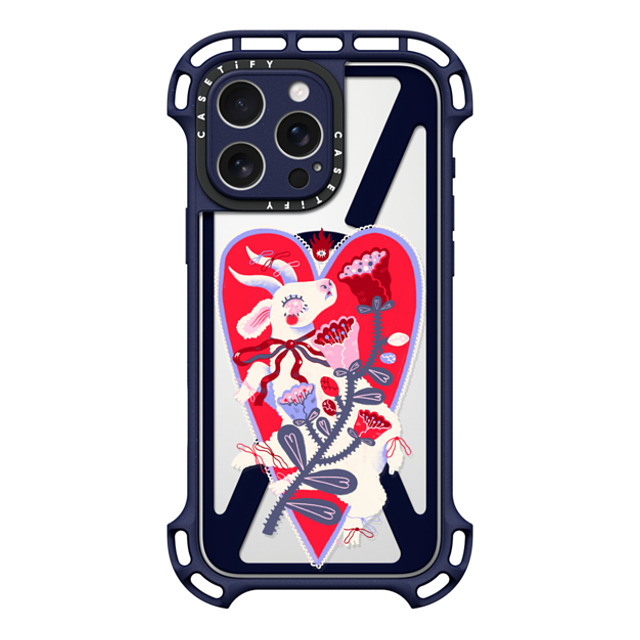 So Lazo x CASETiFY iPhone 16 Pro Max Case インディゴ ウルトラ バウンスケース MagSafe対応 GOAT LOVE So Lazo x CASETiFY iPhone 16 Pro Max Case インディゴ ウルトラ バウンスケース MagSafe対応 GOAT LOVE