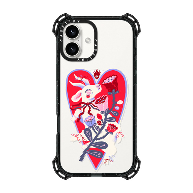 So Lazo x CASETiFY iPhone 16 Plus Case Black バウンスケース GOAT LOVE So Lazo x CASETiFY iPhone 16 Plus Case Black バウンスケース GOAT LOVE