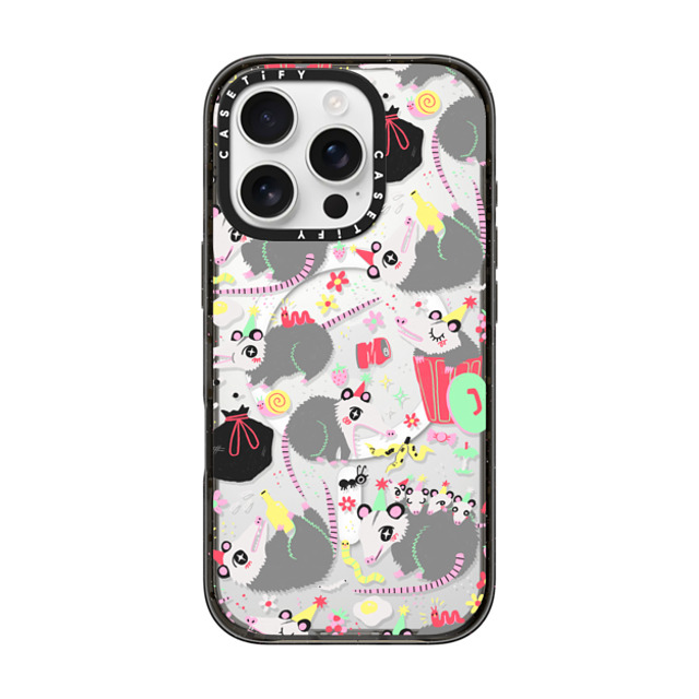 So Lazo x CASETiFY iPhone 16 Pro ケース ブラック インパクトケース MagSafe対応 Opossum Symposium