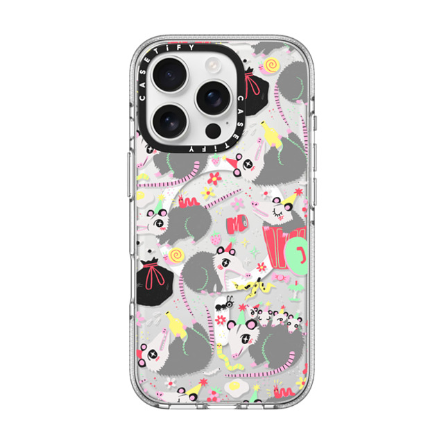 So Lazo x CASETiFY iPhone 16 Pro ケース クリア クリア ケース MagSafe対応 Opossum Symposium