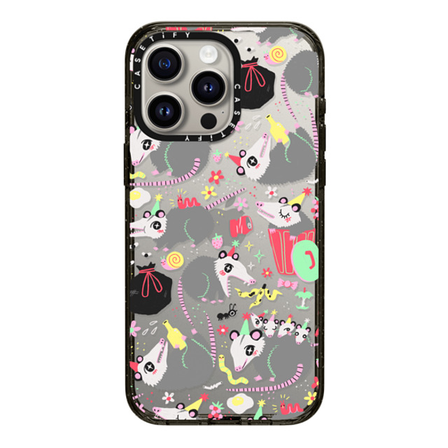 So Lazo x CASETiFY iPhone 15 Pro Max ケース ブラック インパクトケース Opossum Symposium