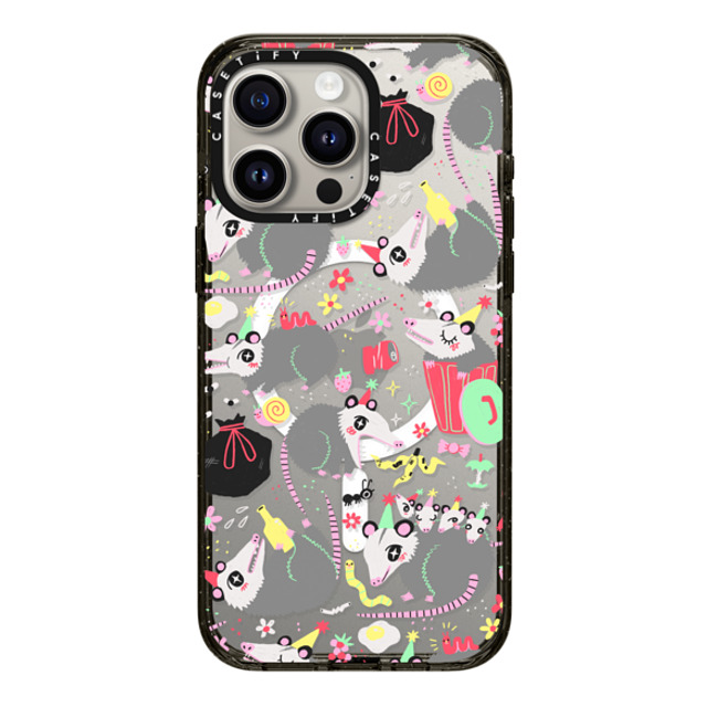 So Lazo x CASETiFY iPhone 15 Pro Max ケース ブラック インパクトケース MagSafe対応 Opossum Symposium