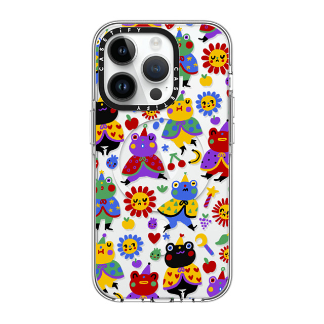 So Lazo x CASETiFY iPhone 14 Pro ケース クリア クリア ケース MagSafe対応 FROGGIE WIZARDS