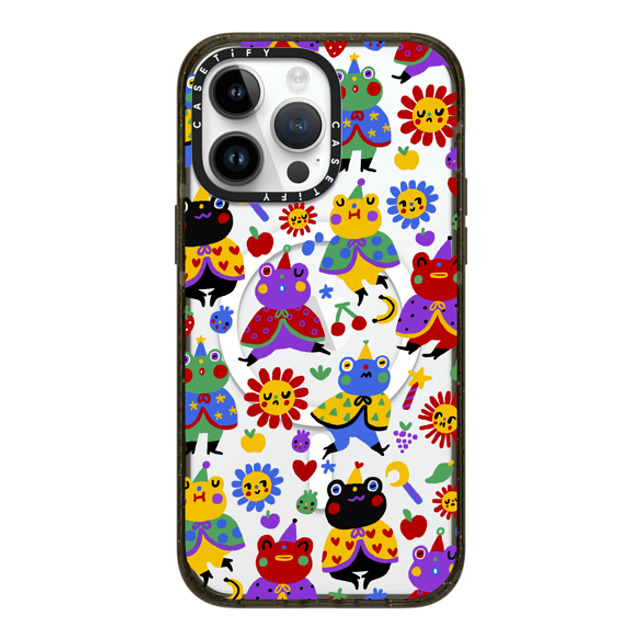 So Lazo x CASETiFY iPhone 14 Pro Max ケース ブラック インパクトケース MagSafe対応 FROGGIE WIZARDS