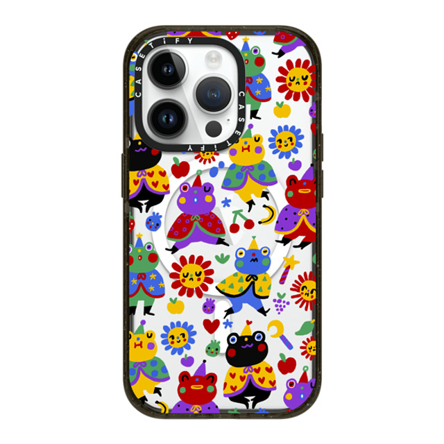 So Lazo x CASETiFY iPhone 14 Pro ケース ブラック インパクトケース MagSafe対応 FROGGIE WIZARDS