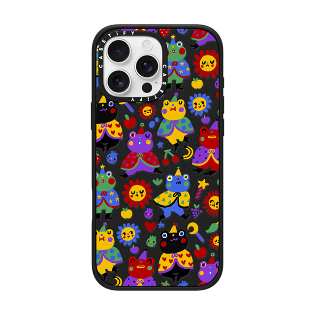 So Lazo x CASETiFY iPhone 16 Pro Max ケース マットブラック インパクトケース MagSafe対応 FROGGIE WIZARDS