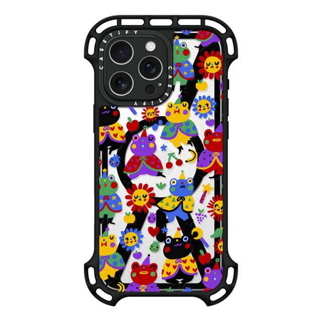 So Lazo x CASETiFY iPhone 16 Pro Max ケース ブラック ウルトラ バウンスケース MagSafe対応 FROGGIE WIZARDS