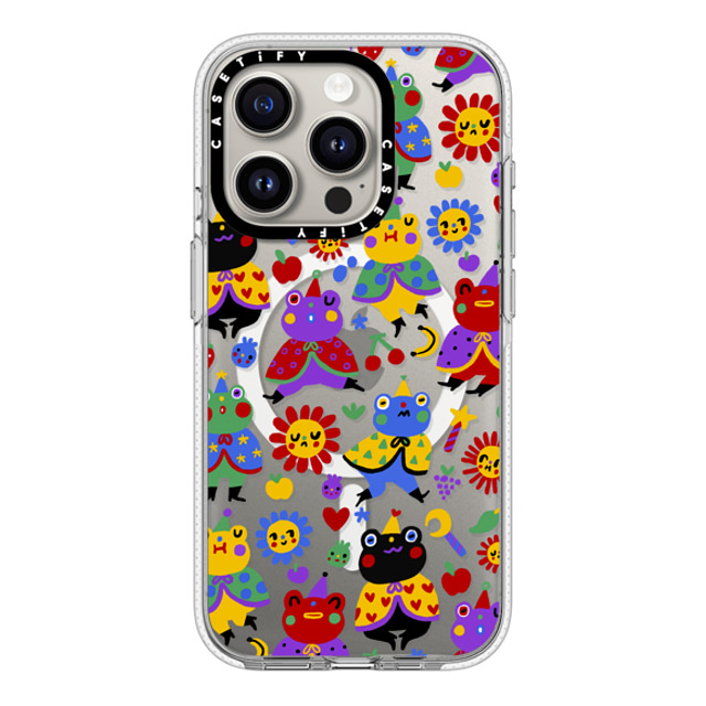 So Lazo x CASETiFY iPhone 15 Pro ケース クリア クリア ケース MagSafe対応 FROGGIE WIZARDS