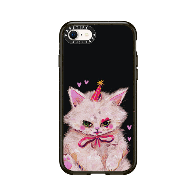 So Lazo x CASETiFY iPhone SE (2022) ケース Cat,Animal ブラック インパクトケース CLOWN KITTY Father's Day So Lazo x CASETiFY iPhone SE (2022) ケース Cat,Animal ブラック インパクトケース CLOWN KITTY Father's Day