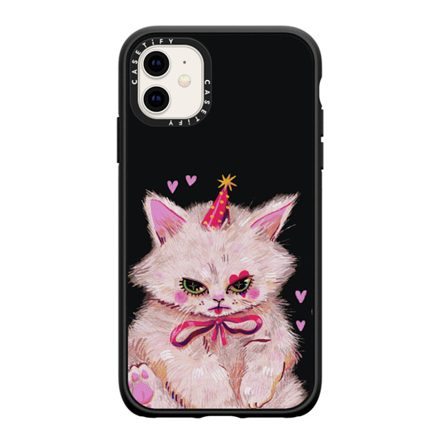So Lazo x CASETiFY iPhone 11 ケース マットブラック インパクトケース CLOWN KITTY