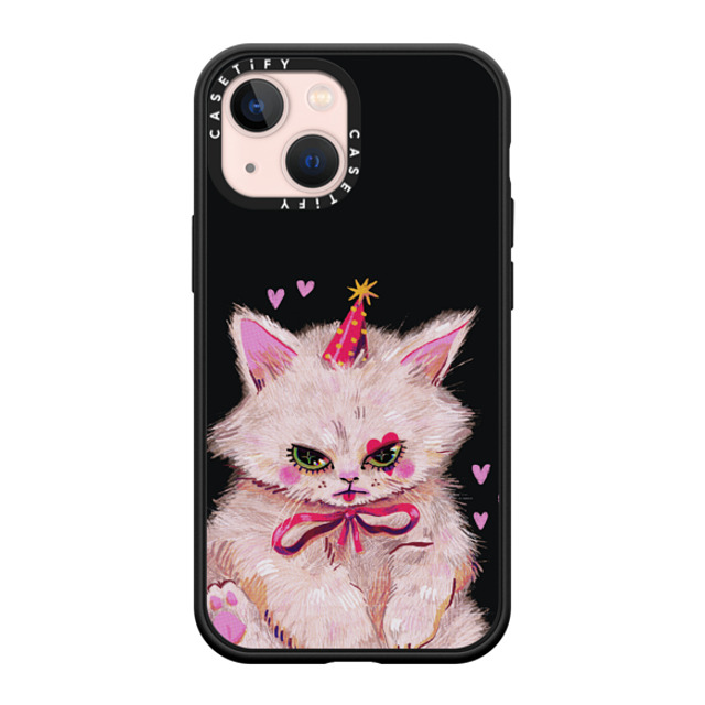So Lazo x CASETiFY iPhone 13 Mini ケース Cat,Animal マットブラック インパクトケース CLOWN KITTY Father's Day So Lazo x CASETiFY iPhone 13 Mini ケース Cat,Animal マットブラック インパクトケース CLOWN KITTY Father's Day