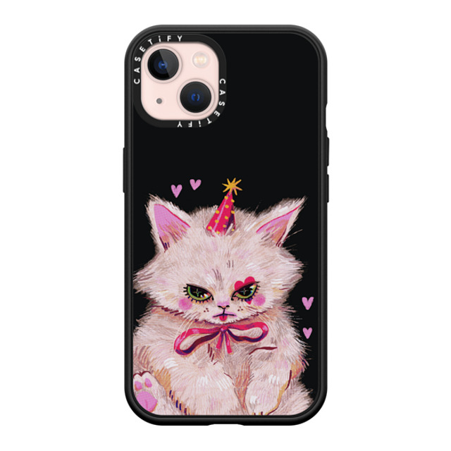 So Lazo x CASETiFY iPhone 13 ケース マットブラック インパクトケース CLOWN KITTY