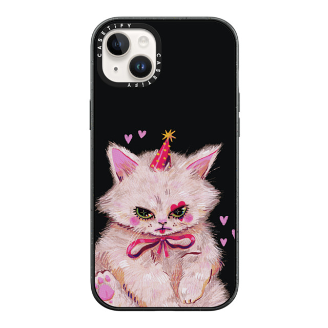 So Lazo x CASETiFY iPhone 14 Plus ケース マットブラック インパクトケース CLOWN KITTY