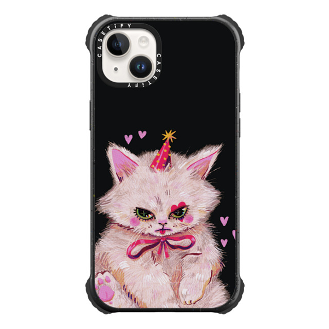 So Lazo x CASETiFY iPhone 14 Plus ケース Cat,Animal マットブラック ウルトラインパクトケース CLOWN KITTY Mother's Day So Lazo x CASETiFY iPhone 14 Plus ケース Cat,Animal マットブラック ウルトラインパクトケース CLOWN KITTY Mother's Day